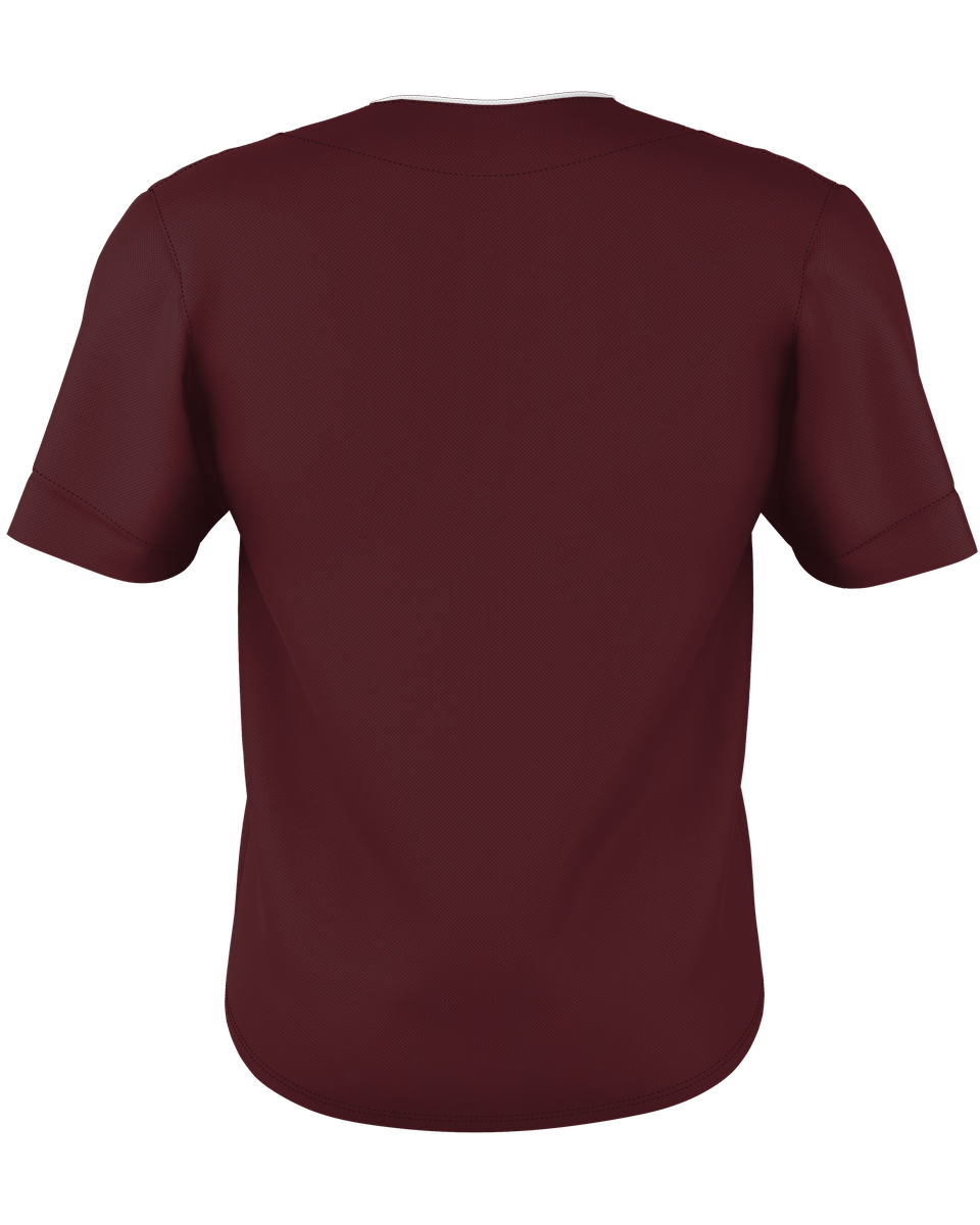 Alleson Youth Two Button Mesh Baseball Jersey With Piping Alleson
