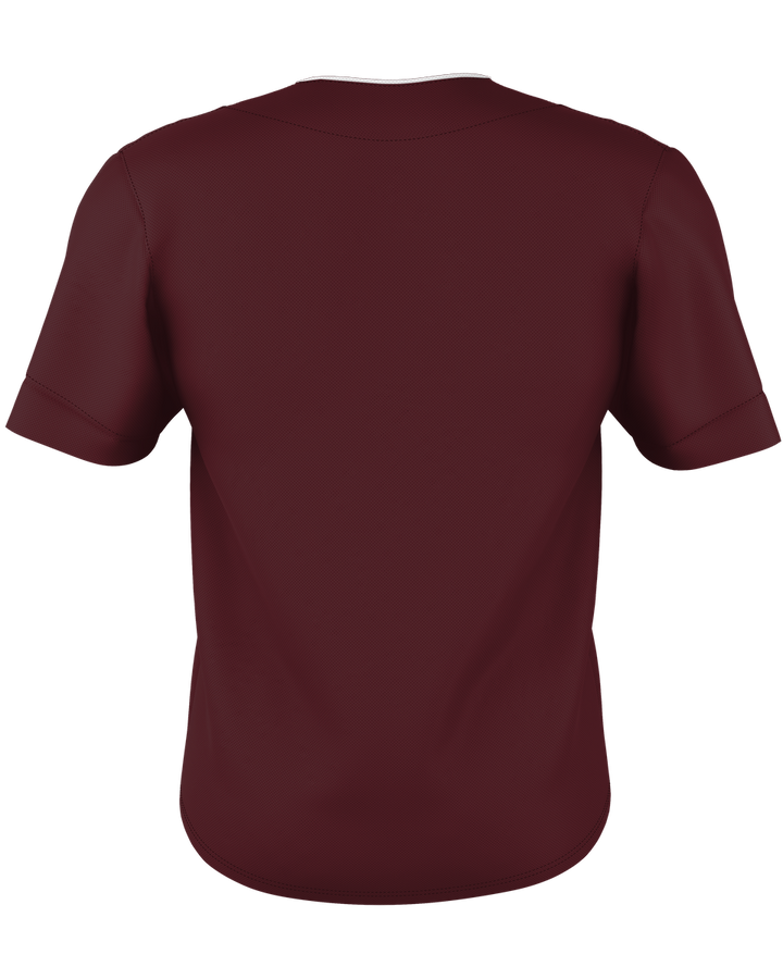 Alleson Youth Two Button Mesh Baseball Jersey With Piping Alleson