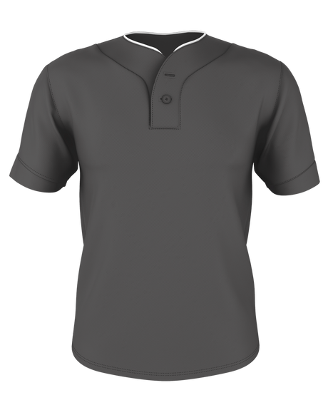 Alleson Youth Two Button Mesh Baseball Jersey With Piping Alleson