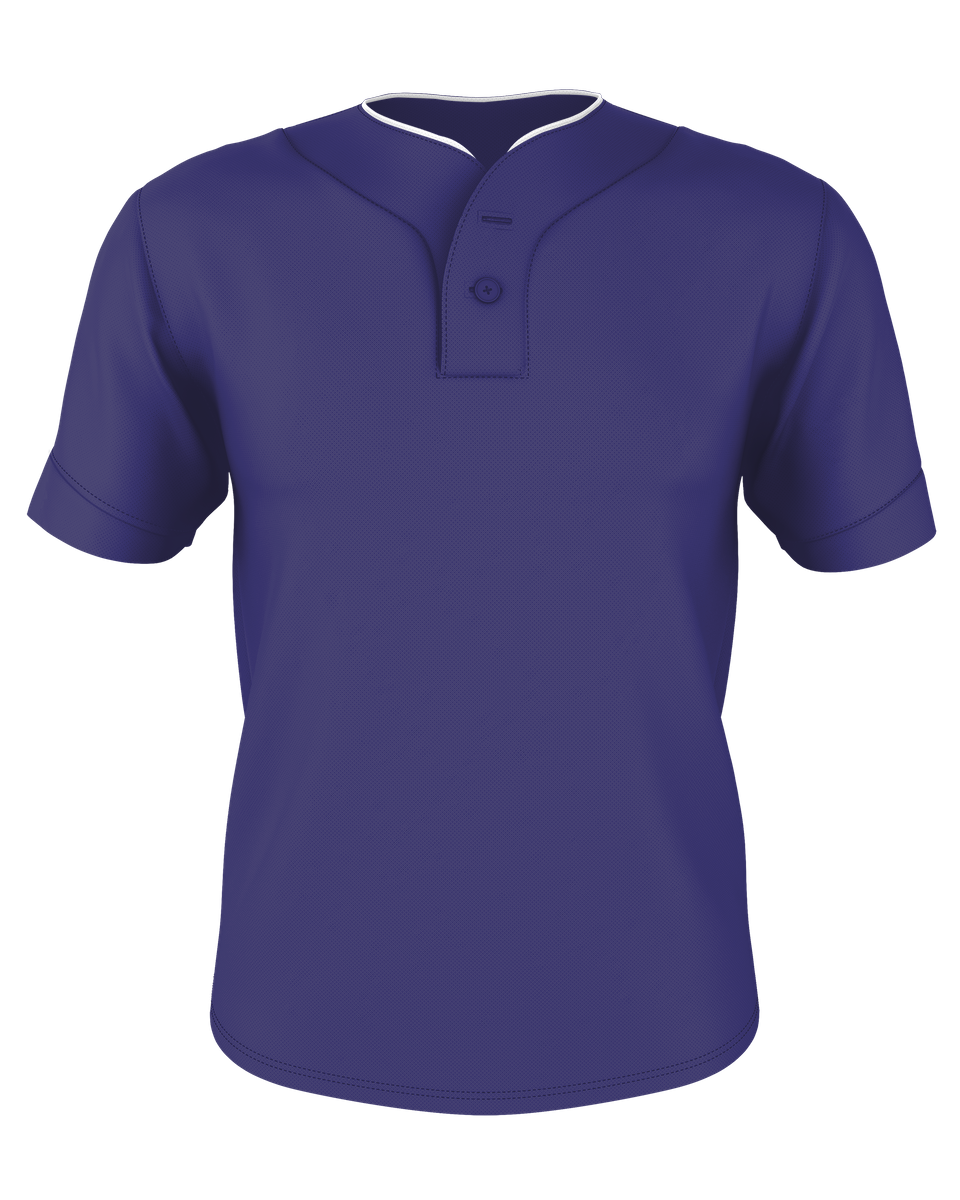 Alleson Youth Two Button Mesh Baseball Jersey With Piping Alleson