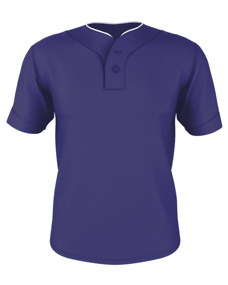 Alleson Youth Two Button Mesh Baseball Jersey With Piping Alleson