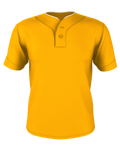 Alleson Youth Two Button Mesh Baseball Jersey With Piping Alleson