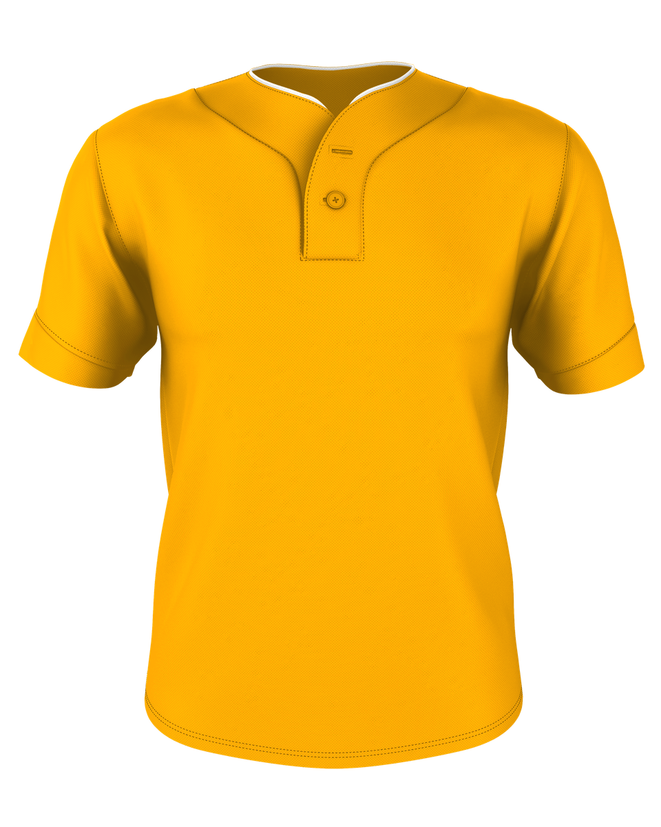 Alleson Youth Two Button Mesh Baseball Jersey With Piping Alleson