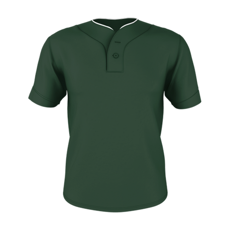 Alleson Youth Two Button Mesh Baseball Jersey With Piping Alleson
