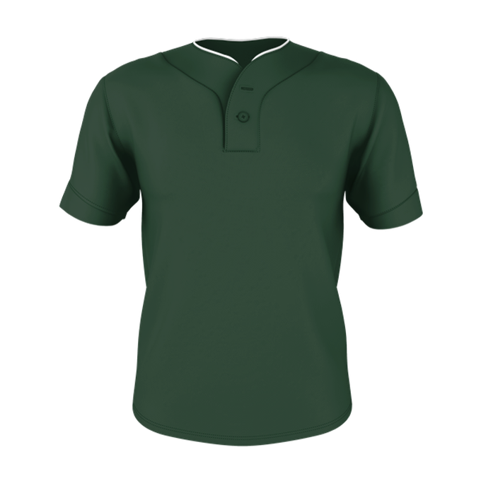 Alleson Youth Two Button Mesh Baseball Jersey With Piping Alleson