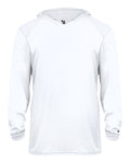 Badger 2105 Youth B-Core Long-Sleeve Hooded Tee Badger