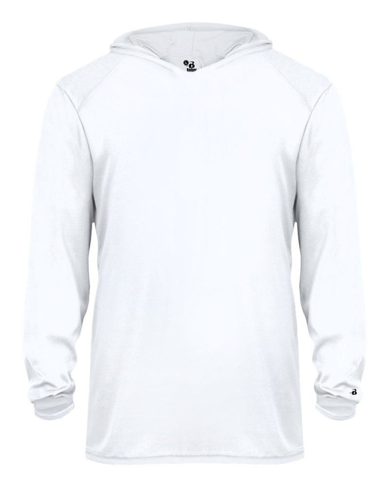 Badger 2105 Youth B-Core Long-Sleeve Hooded Tee
