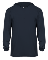 Badger 2105 Youth B-Core Long-Sleeve Hooded Tee Badger
