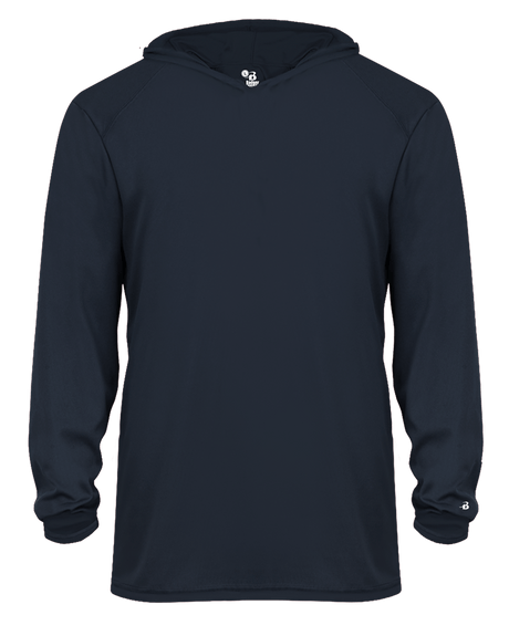 Badger 2105 Youth B-Core Long-Sleeve Hooded Tee Badger