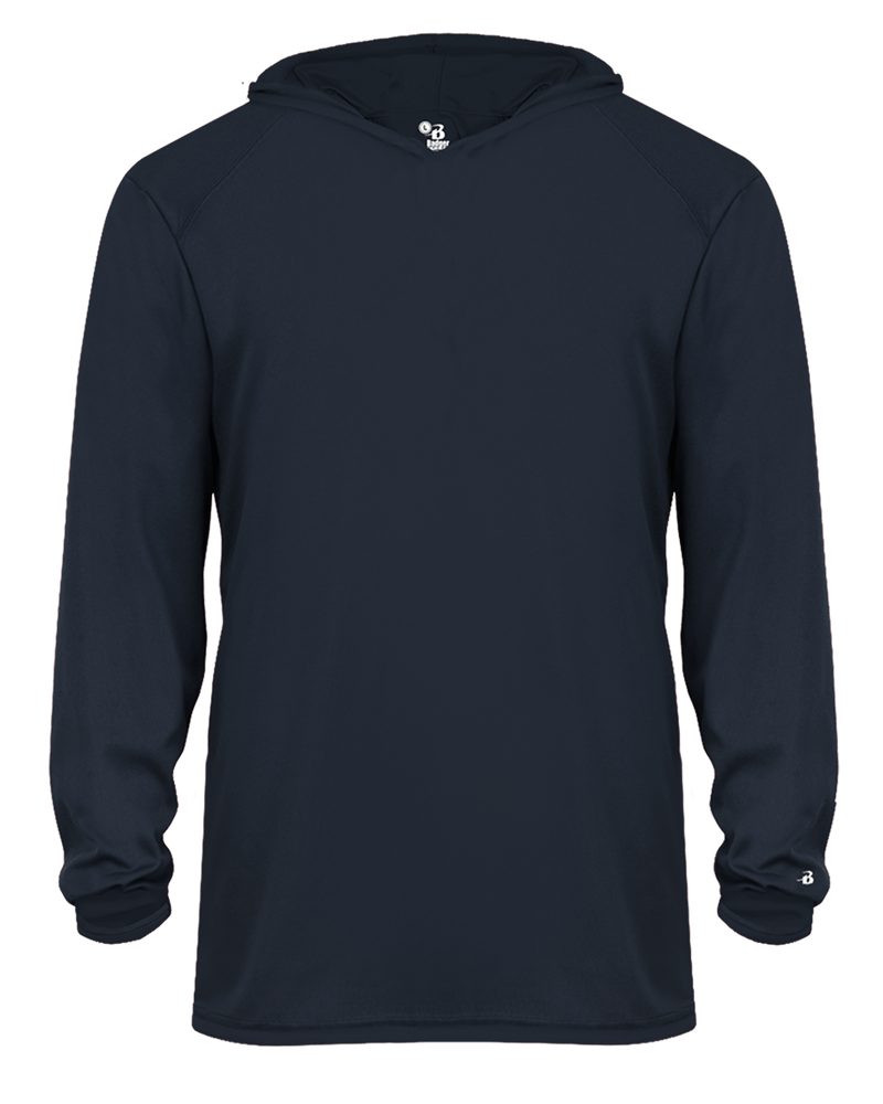 Badger 2105 Youth B-Core Long-Sleeve Hooded Tee