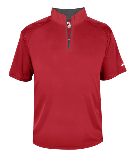 Badger Youth B-Core Short-Sleeve 1/4 Zip Badger