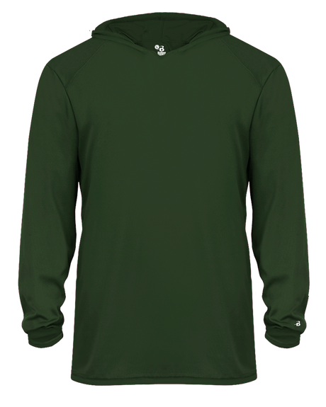 Badger 2105 Youth B-Core Long-Sleeve Hooded Tee Badger