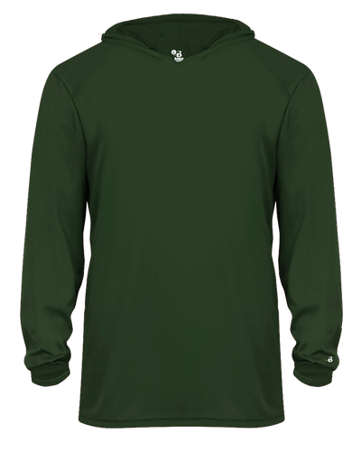 Badger 2105 Youth B-Core Long-Sleeve Hooded Tee