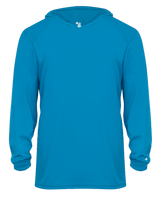 Badger 2105 Youth B-Core Long-Sleeve Hooded Tee Badger