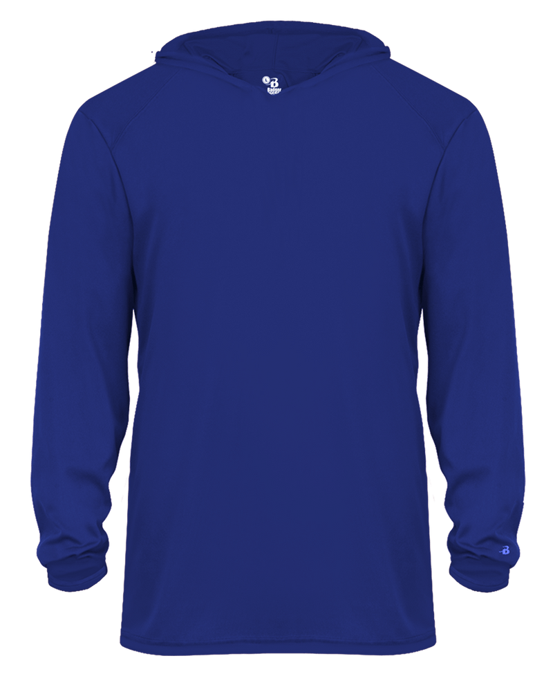 Badger 2105 Youth B-Core Long-Sleeve Hooded Tee