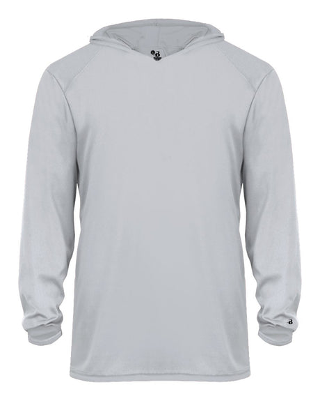 Badger 2105 Youth B-Core Long-Sleeve Hooded Tee Badger