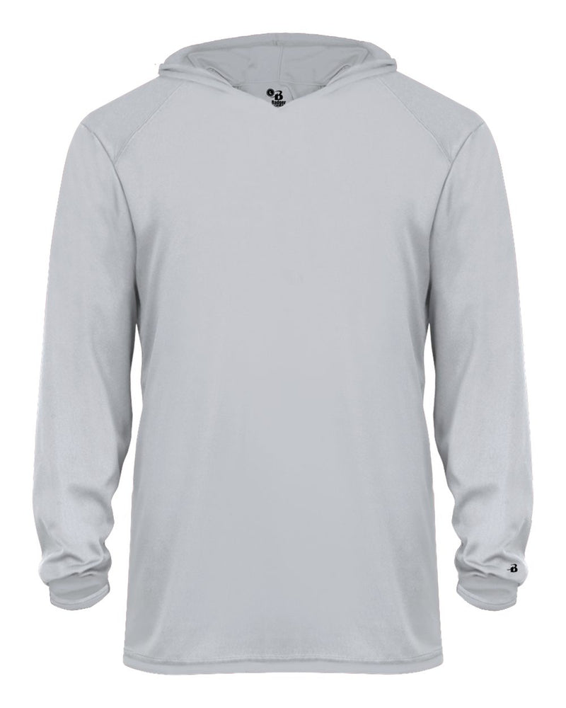 Badger 2105 Youth B-Core Long-Sleeve Hooded Tee