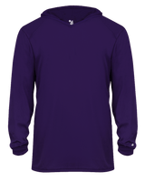 Badger 2105 Youth B-Core Long-Sleeve Hooded Tee Badger
