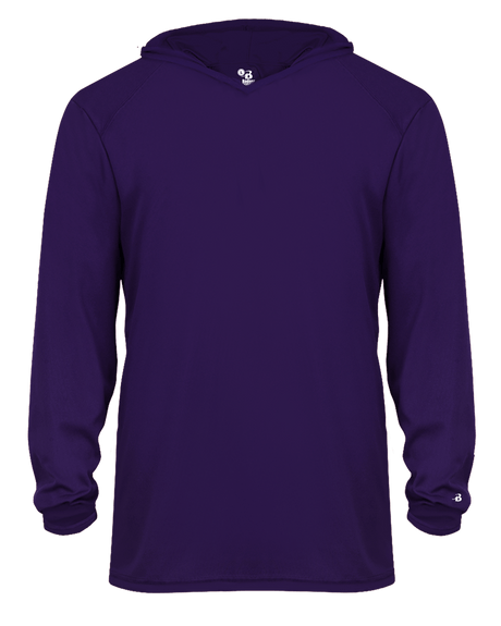 Badger 2105 Youth B-Core Long-Sleeve Hooded Tee Badger