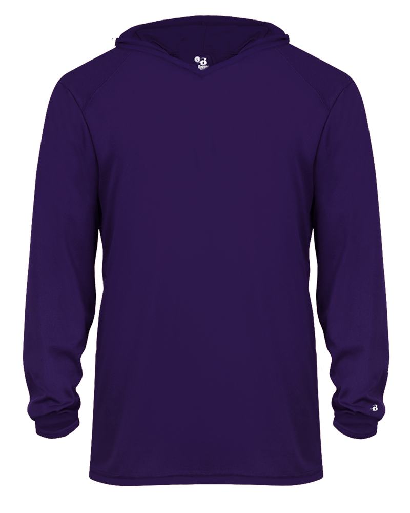 Badger 2105 Youth B-Core Long-Sleeve Hooded Tee