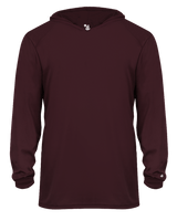 Badger 2105 Youth B-Core Long-Sleeve Hooded Tee Badger
