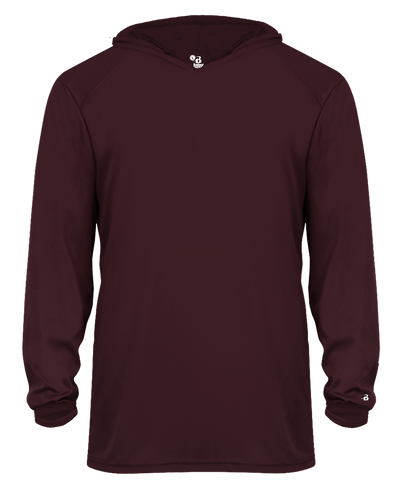 Badger 2105 Youth B-Core Long-Sleeve Hooded Tee