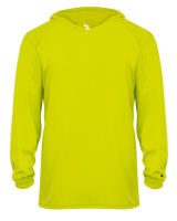 Badger 2105 Youth B-Core Long-Sleeve Hooded Tee Badger