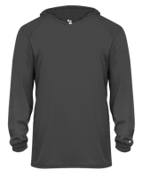 Badger 2105 Youth B-Core Long-Sleeve Hooded Tee Badger