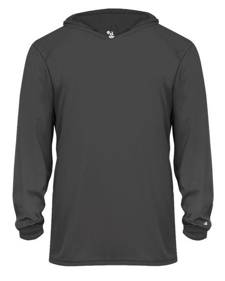 Badger 2105 Youth B-Core Long-Sleeve Hooded Tee Badger