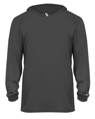 Badger 2105 Youth B-Core Long-Sleeve Hooded Tee