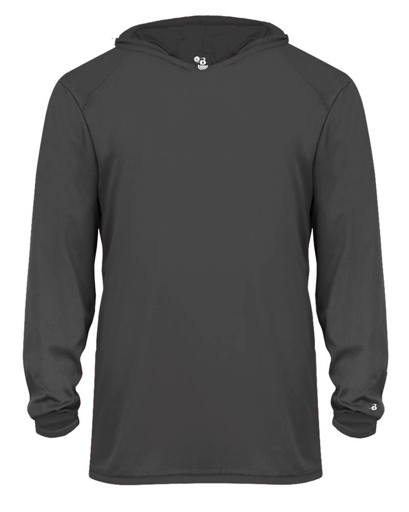 Badger 2105 Youth B-Core Long-Sleeve Hooded Tee