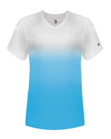 Badger 4207 Women's Ombre V-Neck Tee Badger