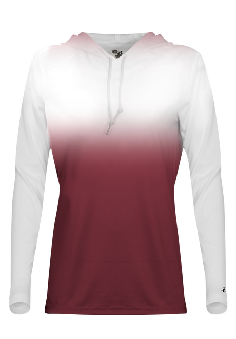 Badger Women's Ombre Hooded Tee Badger