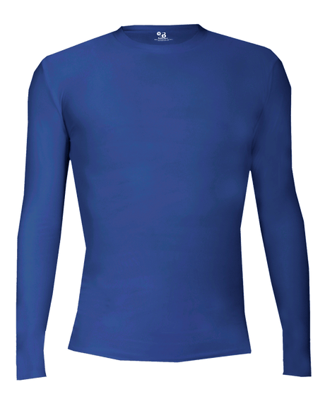 Badger Men's 4605 Pro-Compression Long-Sleeve Crew Shirt Badger