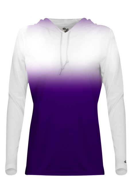Badger Women's Ombre Hooded Tee Badger