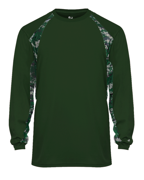 Badger Men's Digital Hook Long-Sleeve Tee Badger