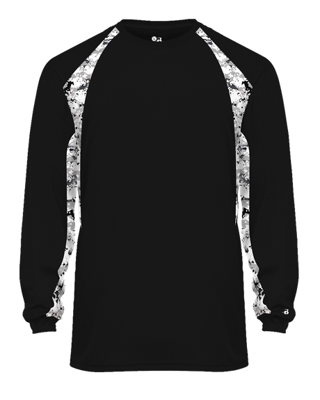 Badger Men's Digital Hook Long-Sleeve Tee Badger