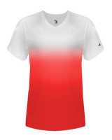 Badger 4207 Women's Ombre V-Neck Tee Badger