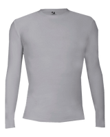 Badger Men's 4605 Pro-Compression Long-Sleeve Crew Shirt Badger