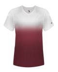 Badger 4207 Women's Ombre V-Neck Tee Badger