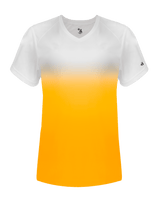 Badger 4207 Women's Ombre V-Neck Tee Badger