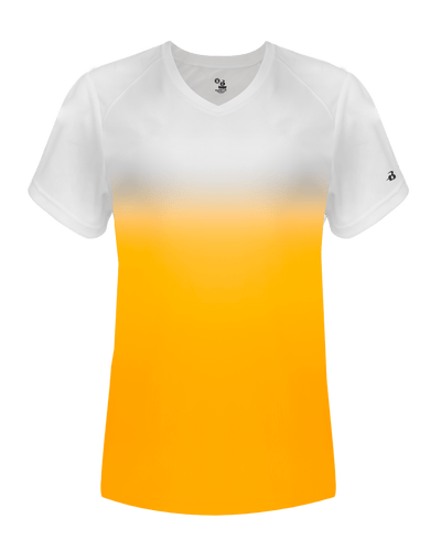 Badger 4207 Women's Ombre V-Neck Tee