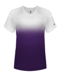Badger 4207 Women's Ombre V-Neck Tee Badger
