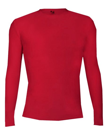 Badger Men's 4605 Pro-Compression Long-Sleeve Crew Shirt Badger