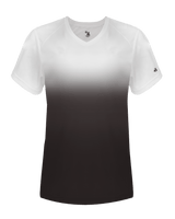 Badger 4207 Women's Ombre V-Neck Tee Badger