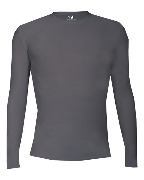 Badger Men's 4605 Pro-Compression Long-Sleeve Crew Shirt Badger