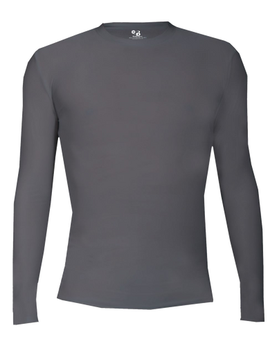 Badger Men's 4605 Pro-Compression Long-Sleeve Crew Shirt