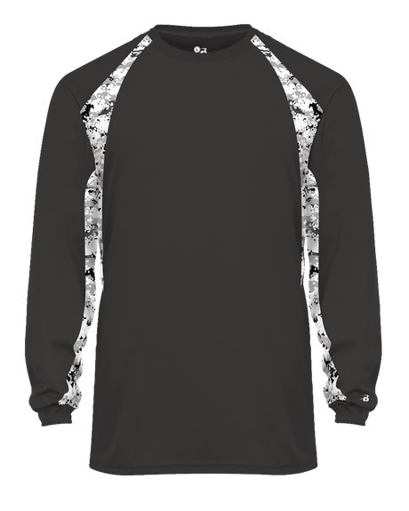 Badger Men's Digital Hook Long-Sleeve Tee Badger