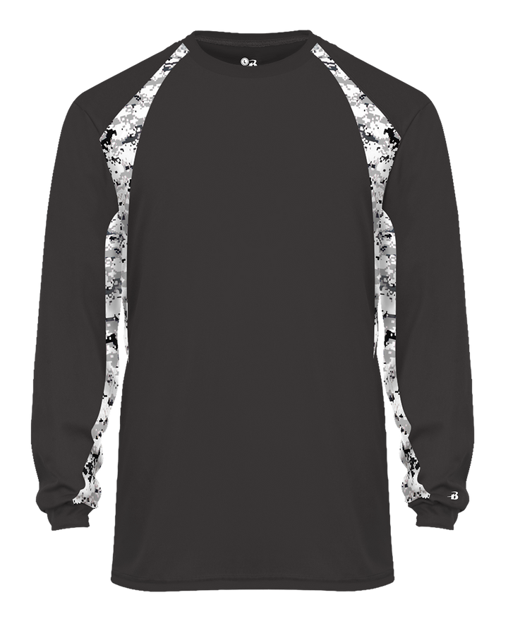 Badger Men's Digital Hook Long-Sleeve Tee Badger