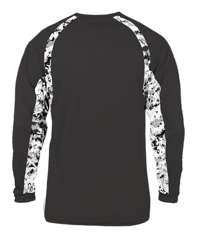 Badger Men's Digital Hook Long-Sleeve Tee